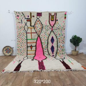 6.8x5.1 Ft Moroccan Atals Rug 100% Handmade - Moroccan Rug 210x158 ft